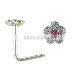 Wholesales Body Piercing Jewelry Flower Nose Ring