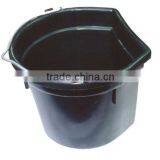 5 Gallon Plastic Buckets for Horse-black