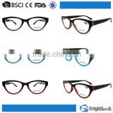 2016 Fashion element design china factory plastic cheap promotional cat eye reading glasses