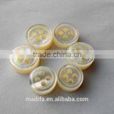 4 Holes 18L, 16L, 14L 4MM/3MM Thickness White MOP Shell Shirt Buttons in High End thumbnail-2