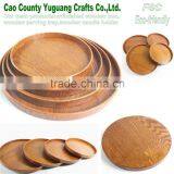 Pine wood tray,round serving tray,wooden plate