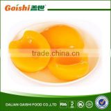 canned yellow peach halves in light syrup 820gr