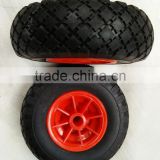 EL-651 best quality trolley pu foam pneumatic rubber wheels 3.00-4