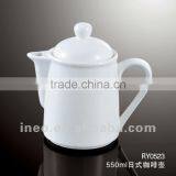 Milk White Restaurant And Hotel Porcelain Ceramic Coffee Pot thumbnail-1