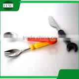 Mini Creative Screwdriver Wrench Stainless Steel Silicone Knife Fork Spoon Ladle Scoop Dishware Dinnerware Tableware Set thumbnail-2