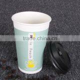 China Wholesale Custom Printing 10 oz Disposable Paper Cups With Lid Single Wall thumbnail-2