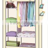Portable Clothes Closet Non-woven Fabric Wardrobe Storage Shelf Organizer thumbnail-2