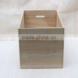 New Arrival Solid Pine Big Wooden Crates Vegetable Storage Crate Wholesale thumbnail-2