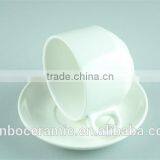 Classic Small Coffee Cup and Saucer Set, Porcelain Tea Cups and Saucers Cheap Wholesale thumbnail-4
