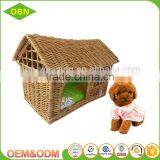 Wholesale New Desigh Handmade Wicker Dog House Outdoor Pet House thumbnail-1