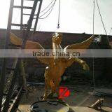 Flying Golden Winged Horse Sculpture in Bronze thumbnail-1