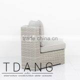 Sedona Wicker Bench Corner - Outdoor Poly Rattan Furniture thumbnail-3