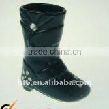 9" Shoe Shape Ceramic Vase thumbnail-1