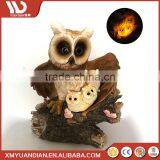 China Manufacturer Art Work Owl Resin Craft Solar Garden Led Park Light thumbnail-4