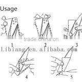 Special Gift for Men Stainless Steel With Metal Handle Portable Survival Blade Wallet Foldable Credit Card Knife thumbnail-4