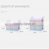 Office Plastic 3 Tiers Storage Drawer Desk Organizer Cabinet thumbnail-2