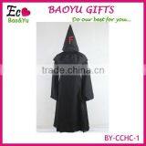 Halloween Black Death Large Party Long Black and Red Cloak Hooded Long Black Devil Cloak thumbnail-2