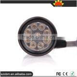 Small Portable Led Purple Light UV LED Flashlight 365-370nm 9 LED Flashlight Torch thumbnail-3