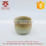 Dehua Factory Supply Very Cheap China Pottery Art Brown Ceramic Flower Pots for Plants thumbnail-3