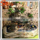 Latest Design Fiberglass Rock Waterfall Artificial Rock Waterfall for Garden and Home Decor Made in China thumbnail-3