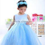 2015 New ! Wedding Flower Girl Dresses White Princess Tutu Dress for Ceremonies Birthday Party Children's Clothing Girls Dress thumbnail-1