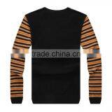 2016 Men's Stripe Design Sweater 100%wool Round Neck thumbnail-2