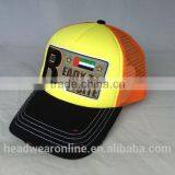 High Quanlity 5 Panel Trucker Caps and Hats With Flocking Embroidery thumbnail-2