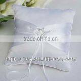 Square Shape White Color Satin Ring Pillow 1pcs With Free Shipping thumbnail-1