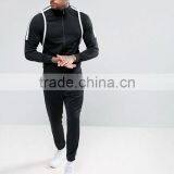 Wholesale Best Price High Quality New Design Durable Raglan Sleeves 100% Polyester Jersey Black Casual Men Jacket thumbnail-4