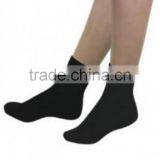 Breathable yarn heel gel padded crew socks