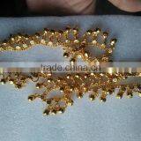 Gold TONE BELLS Payal ANKLETS Feet Bracelet PAIR thumbnail-2