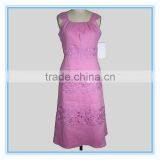 Latest Dark Pink Colour Long Designer Embroidery Dress Suit thumbnail-2