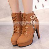 Zm50400b High Heel Women Short Boots Wholesale Plus Size Ladies Shoe thumbnail-2
