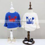 Korean Children Clothing Hand Knitted Wool Sweaters Embroidery Sweater thumbnail-1