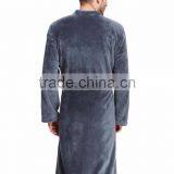 Luxury Men's Thermal Coral Fleece Bathrobe Dressing Gown thumbnail-2