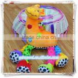 Cute Giraffe Bell & Rattle Insert Baby Educational Plush Toys Baby Bed Hanging Toys thumbnail-1