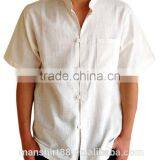 China Manufacturer Wholesale Custom Men t Shirt Linen Shirts for Men thumbnail-1
