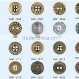 Western Europe Hot Sale Plating Gold Crown Buttons for Brown Leather Buttons thumbnail-3