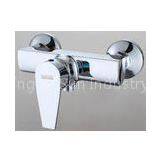 Single Handle Square Brass Bathroom Sink Faucets , Two hole Contemporary Bath Tub Taps