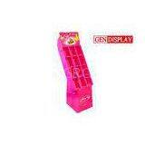 Retail Corrugated Cardboard Floor Display Stand , Eco - Friendly thumbnail-1