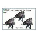 Portable Stage Lighting 5 in 1 RGBWA Indoor LED Par Can Lights for DJ Disco Nightclub thumbnail-1