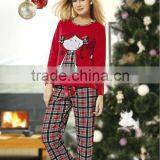 Printed Cotton Pajama Set for Girls thumbnail-1