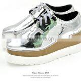 Wholesale High Heel Platform Shoes Women Leather Shoe Flat 2017 thumbnail-4