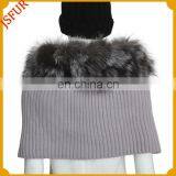 Genuine Raccoon Fur Shawl Knitted Fur Cape thumbnail-2