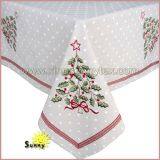 Christmas Tree Embroidery of Christmas Tablecloth in 2017 thumbnail-3