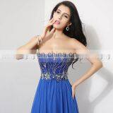 Glamorous Evening Dresses AJ009 Sweetheart Sleeveless Long Crystal Beaded Flowing Chiffon Long Dresses thumbnail-2