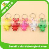 customized rubber usb flash drive with keychain
