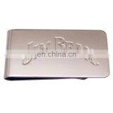 Cool Stainless Steel Gold Plating Money Clip Laser Engraved Cash Clip thumbnail-2