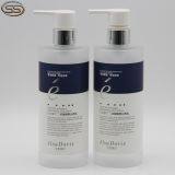 320ml Frosted Clear Plastic PET Shampoo and Shower Gel Bottle With Sliver Pump thumbnail-1