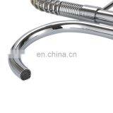 High Quality Double Handed Flexible Commercial Pull up Kitchen Faucet Mixer thumbnail-2